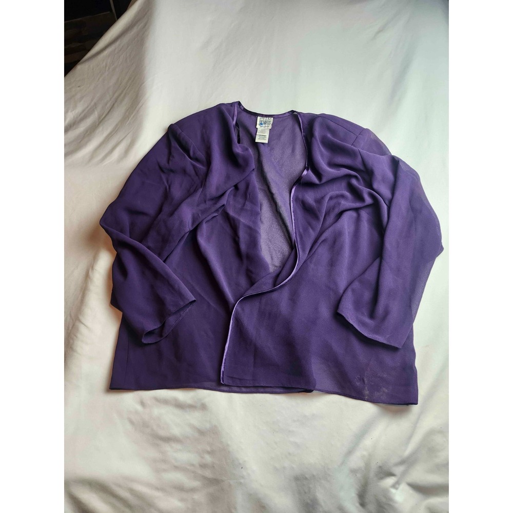 Vintage 90s Y2K R&M Richards Cardigan Womens 24WP Whimsigoth Vampy Evening Glam